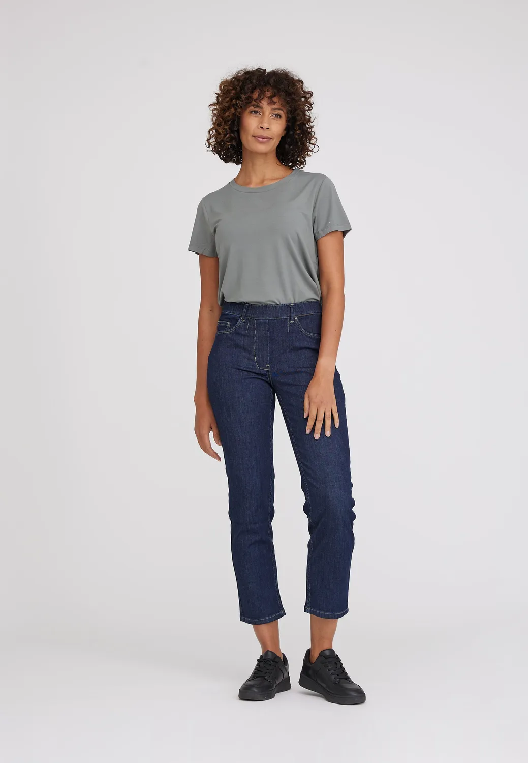 Laurie Hannah Regular XSL jeans Dark Blue Denim stretch