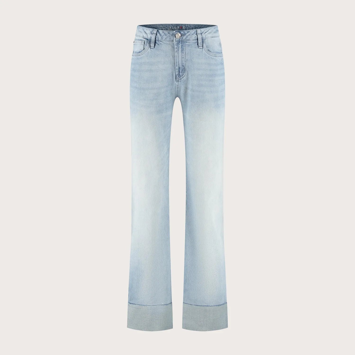 Florez Sophie Straight Roll-Up jeans Crystal Blue
