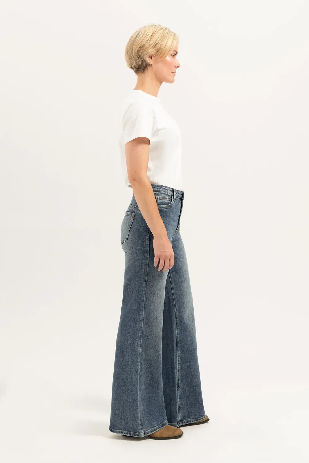 Florez Ana Flared jeans Sophisticated Blue palazzo