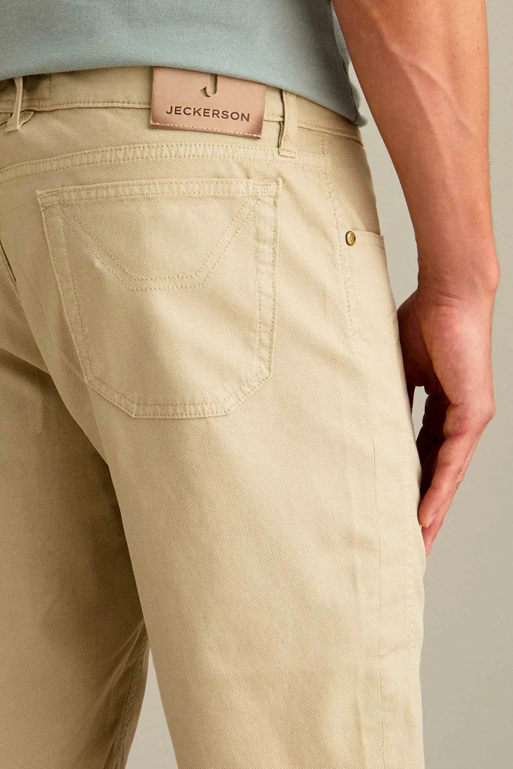 Jeckerson Jayden Slim Fit Bermuda Lichtbeige