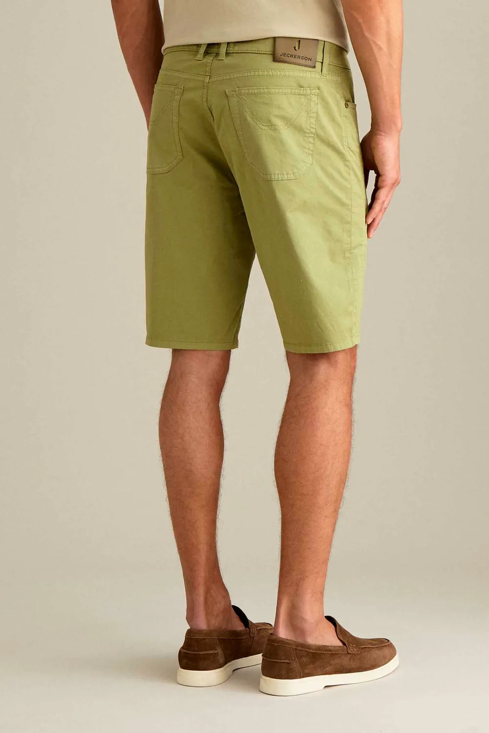 Jeckerson Jayden slim fit bermuda salvia katoen