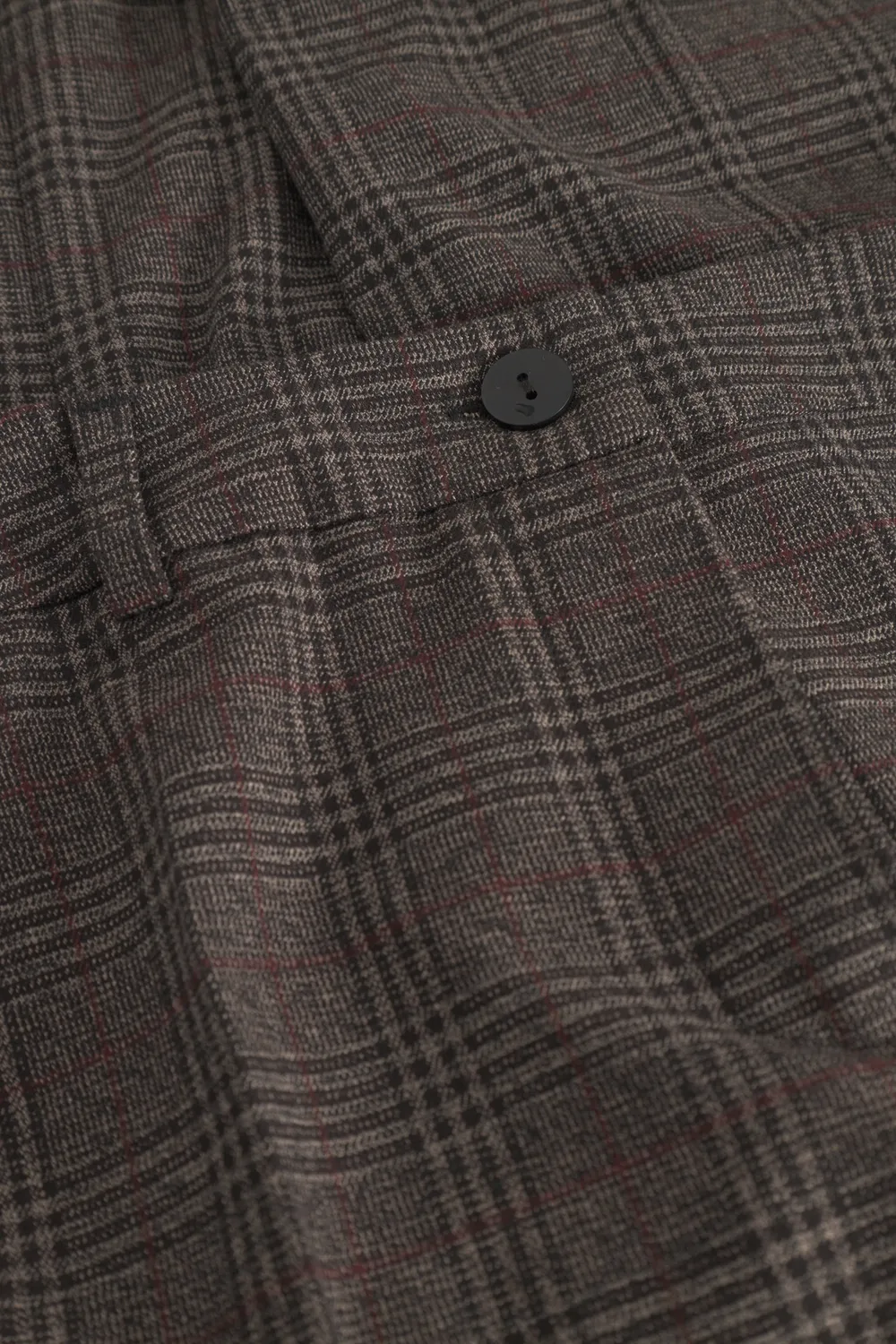 Laurie Judy Straight ML damesbroek black check ruit