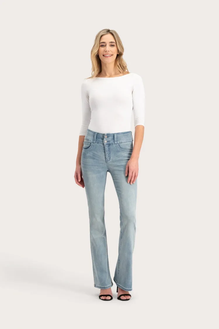 Florez Bodine Flared jeans LA Blue high waist