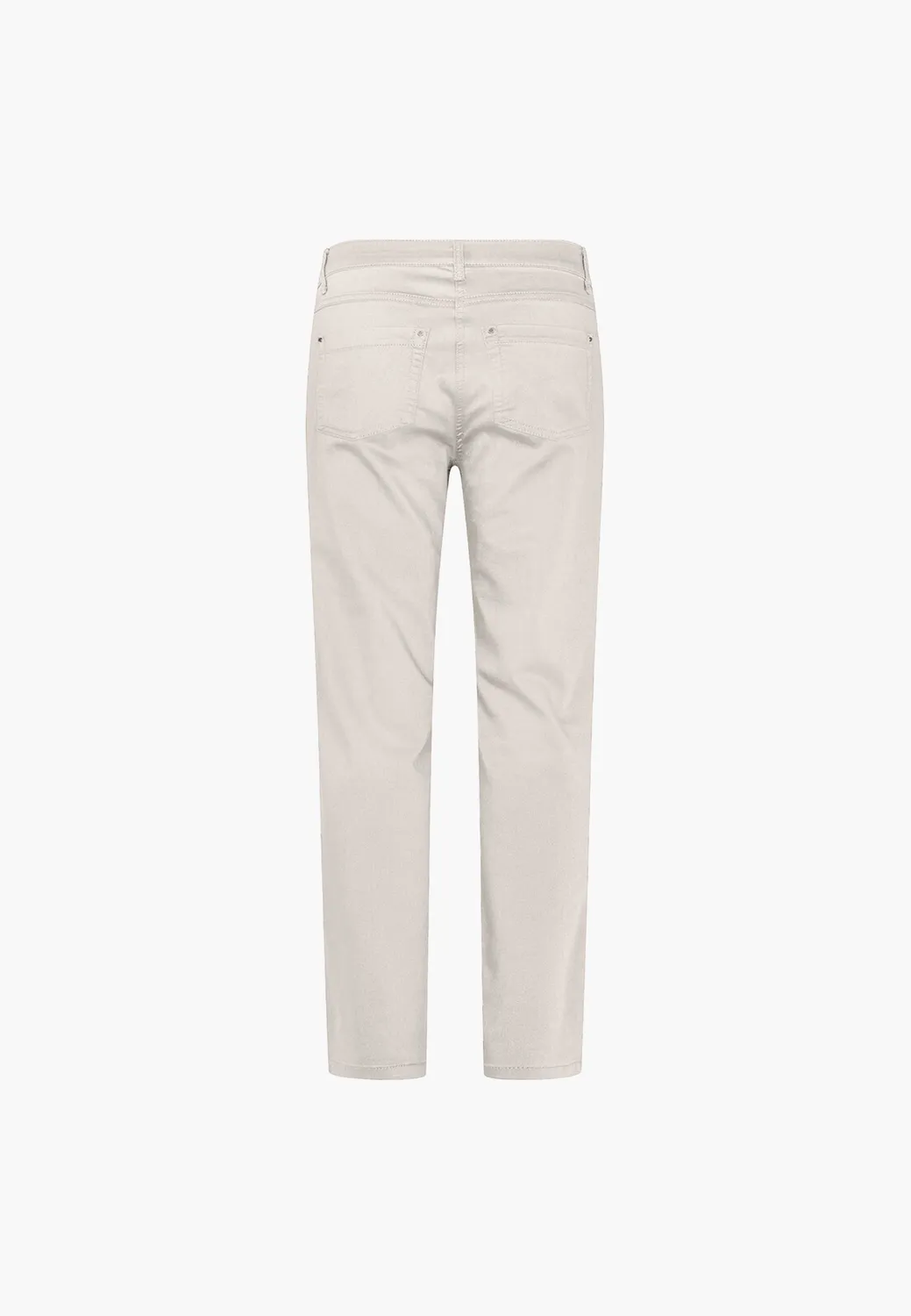 Laurie Charlotte Regular ML broek Grey Sand stretch