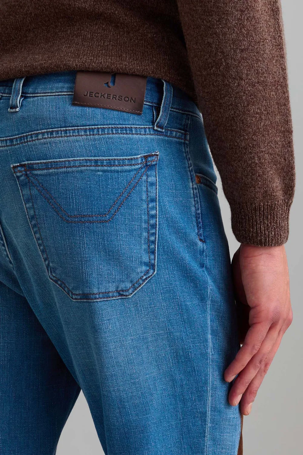 Jeckerson John jeans slim fit lichtblauw denim 10 oz