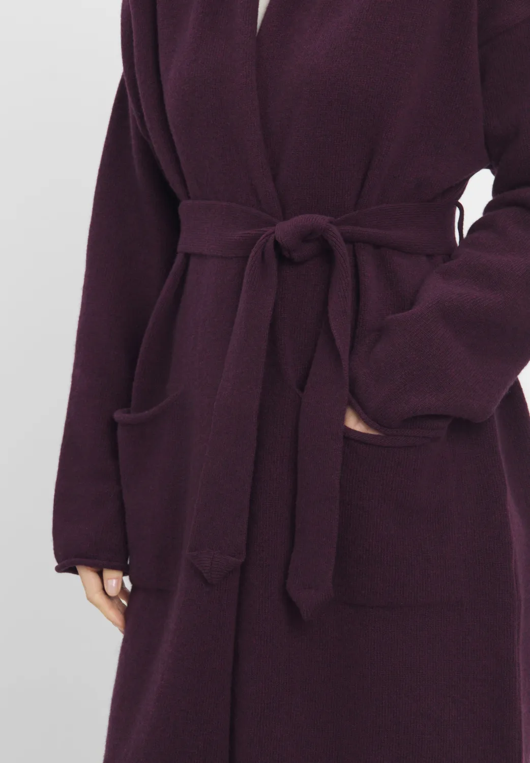 Laurie Iris Cardigan vest Zinfandel extra fijne wol