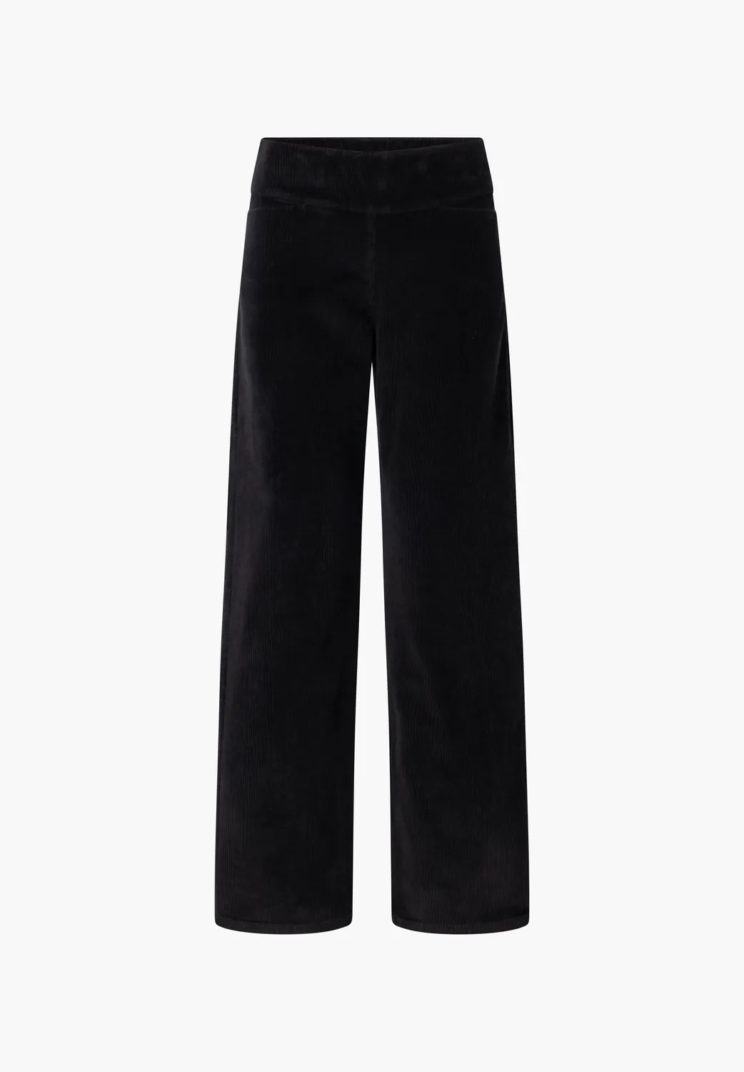 Laurie Thea Straight ribfluwelen broek Zwart 80cm