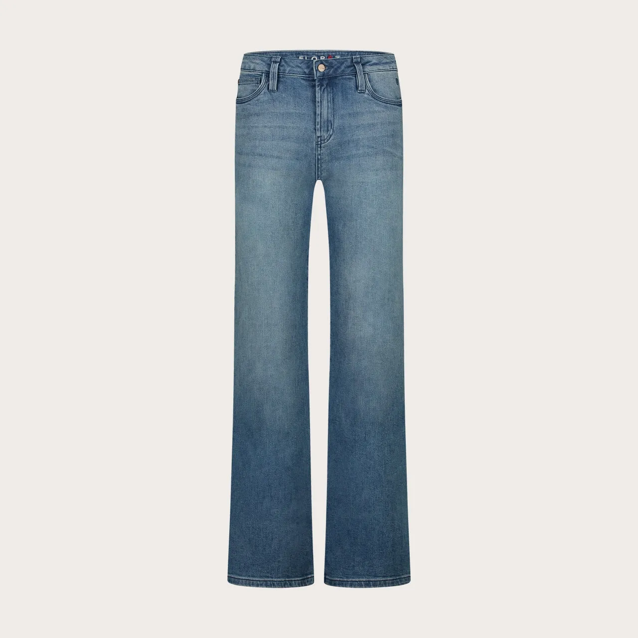 Florez Sophie Straight jeans Royal Blue mid-waist