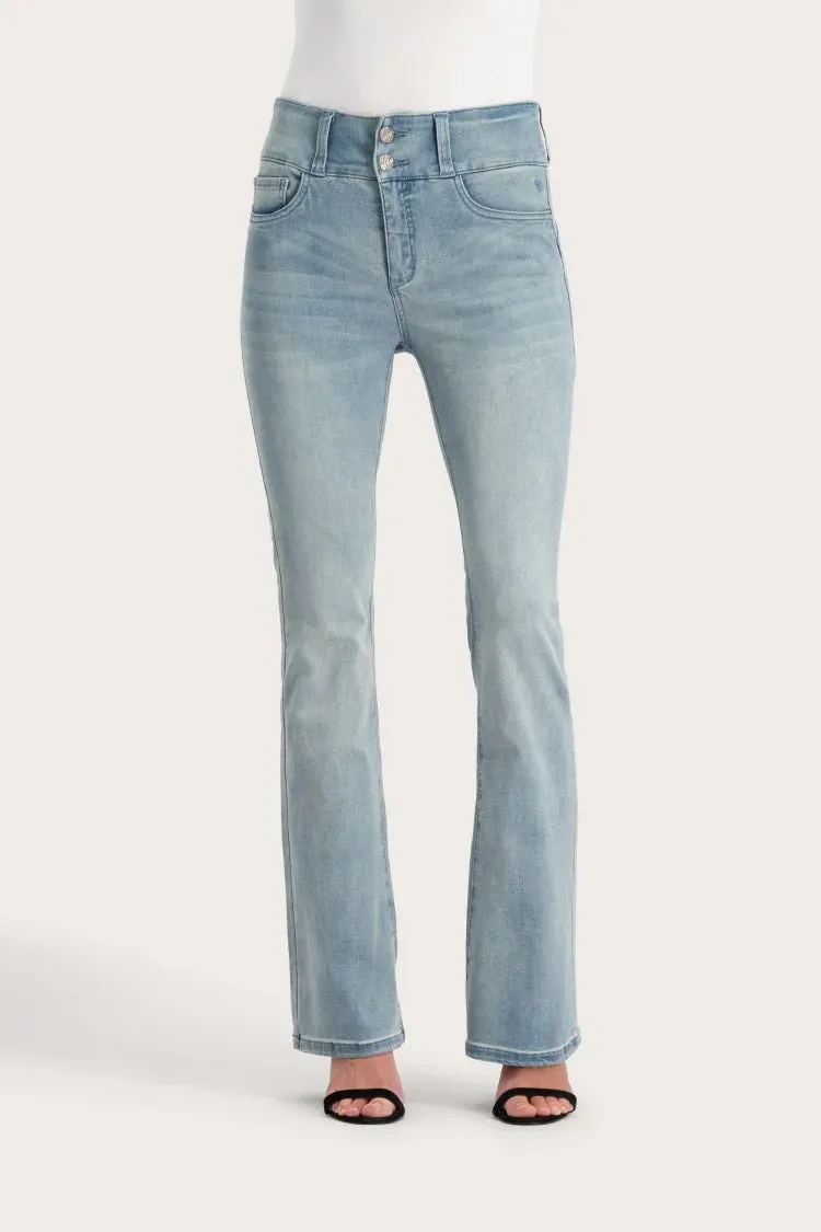 Florez Bodine Flared jeans LA Blue high waist