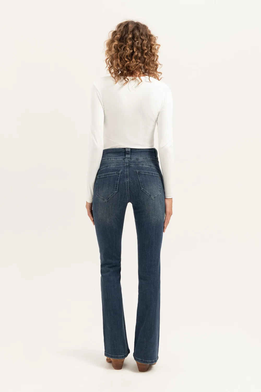 Florez Bodine Flared jeans Sky Blue high waist