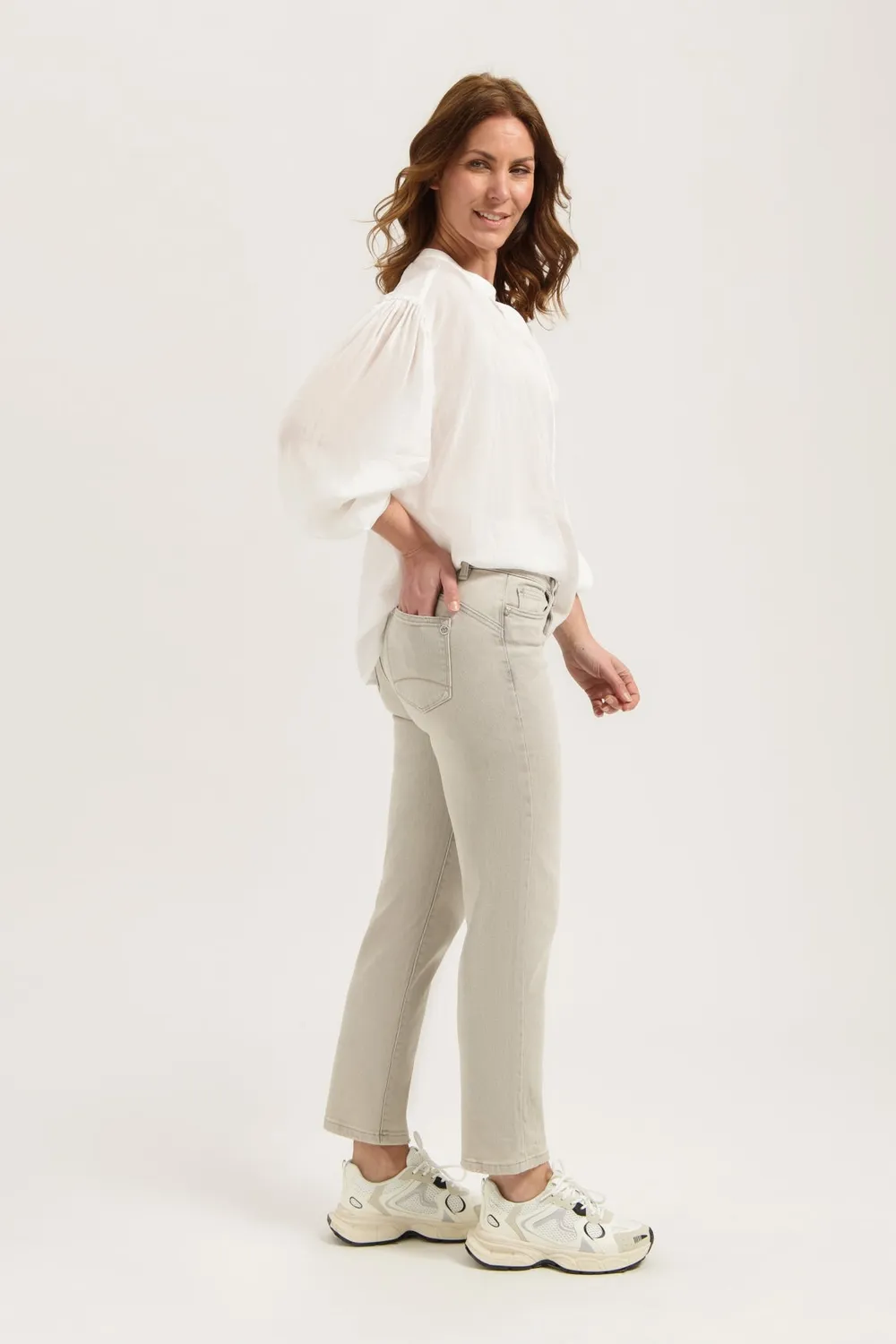 Florez Bond Straight jeans Tiger Grey relaxed