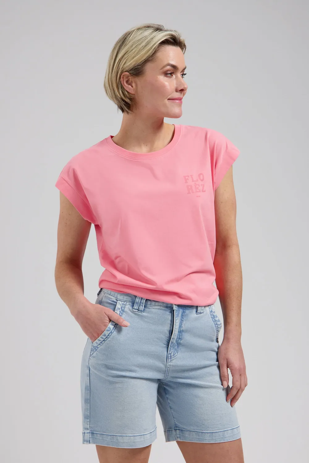 Florez Coco Coral T-shirt zijdemix