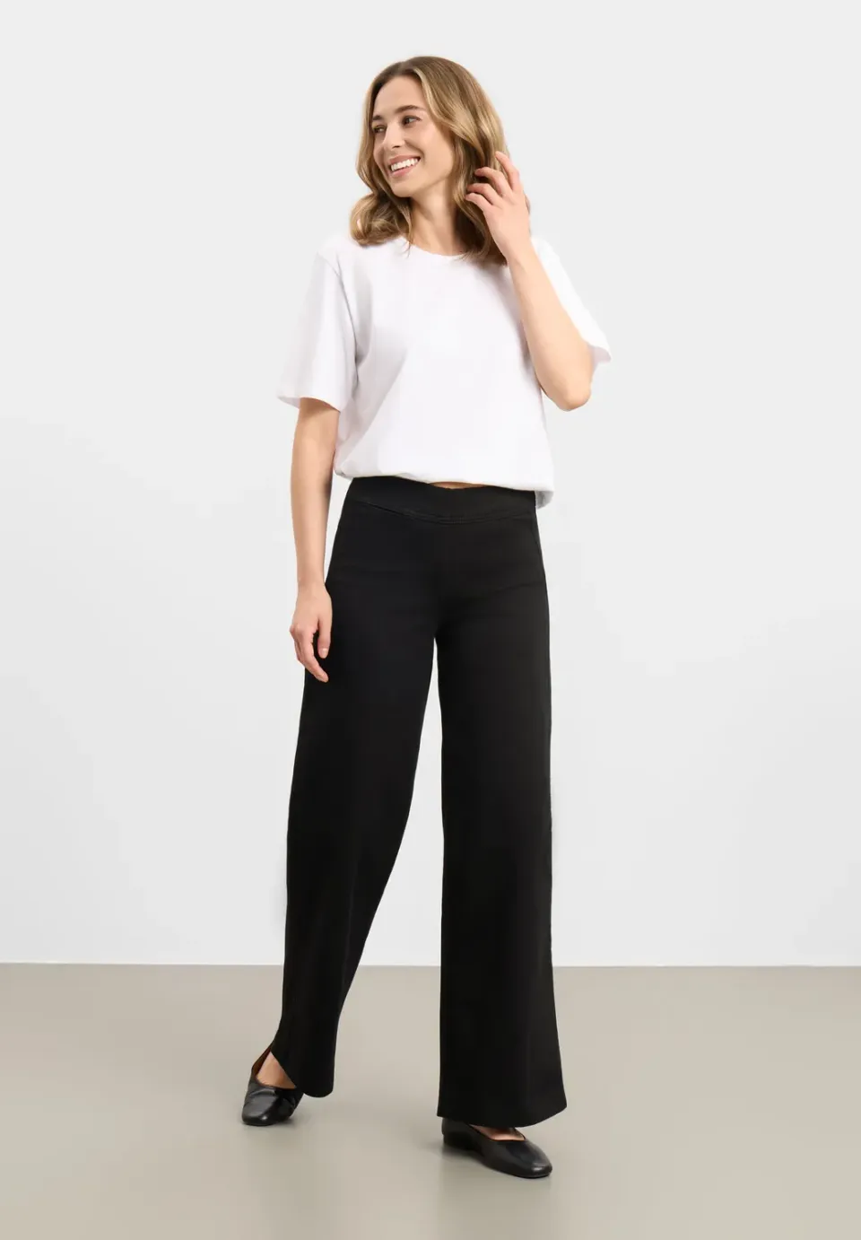 Laurie Serene Loose ML stretch broek black 80 cm