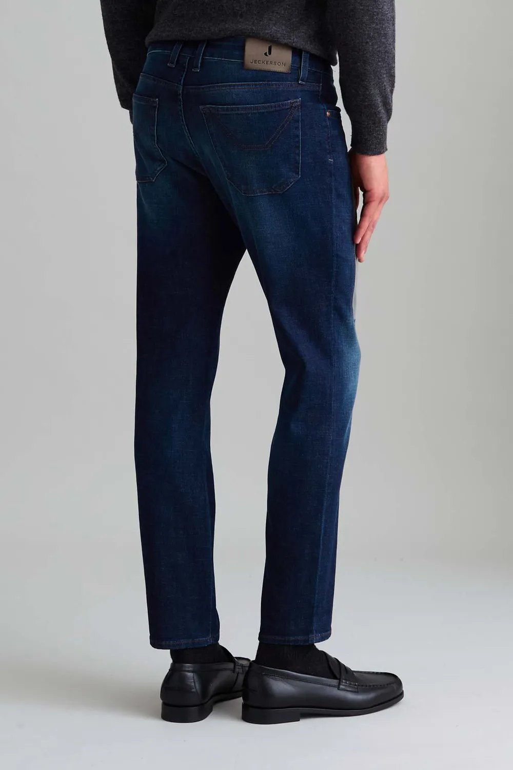 Jeckerson James skinny jeans grijs denim donker