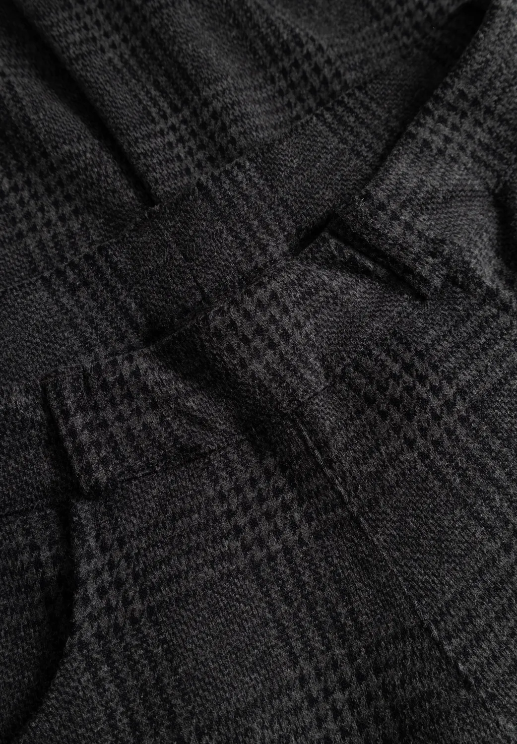 Laurie Donna Loose SL damesbroek Anthracite Check losse fit
