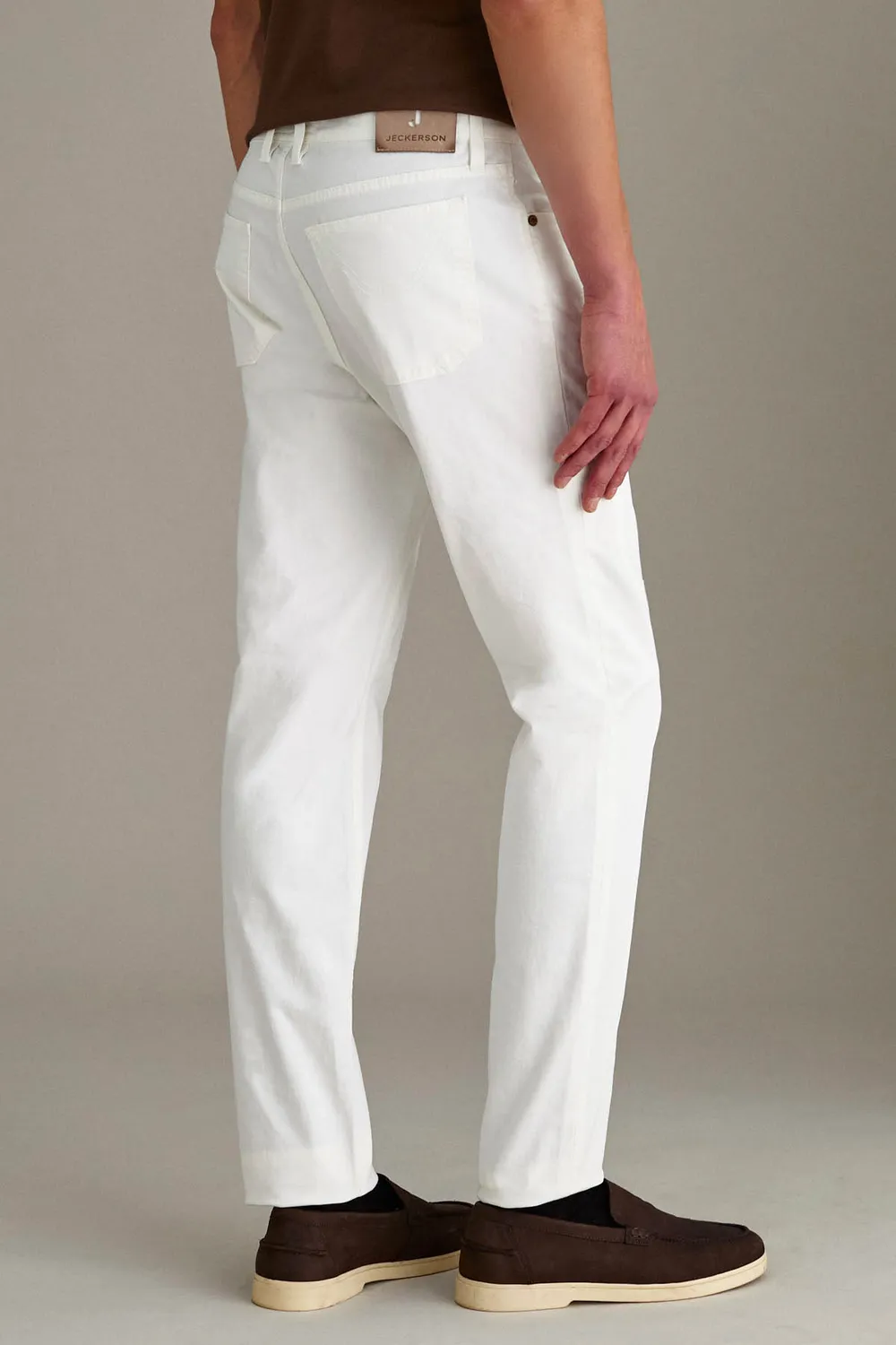 Jeckerson John broek slim fit wit toppa stretch