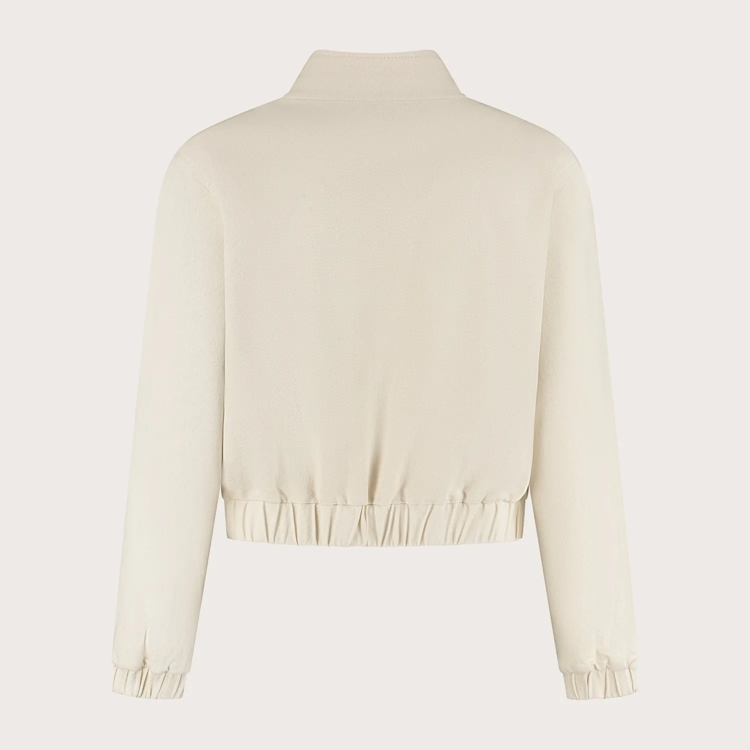 Florez Kyra jacket Soft white denim bomber licht