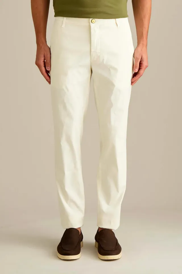 Jeckerson Jack slim fit chino sneeuwwit katoen