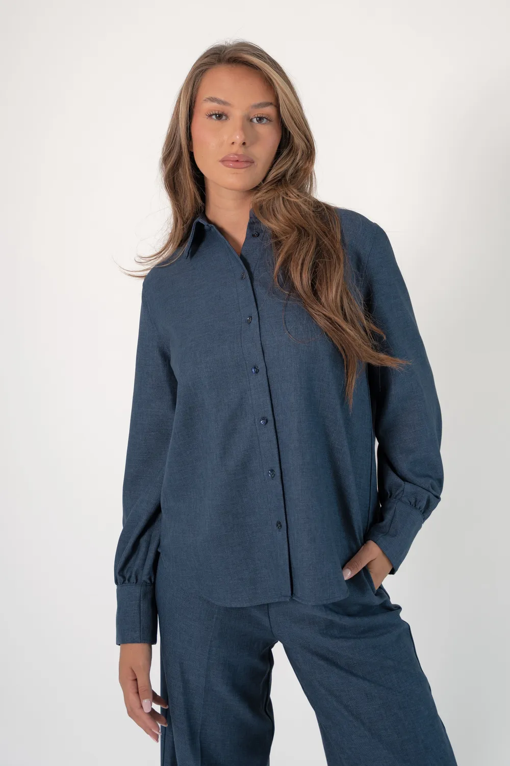 Corel Maxime Caravella blouse Taupe boxy