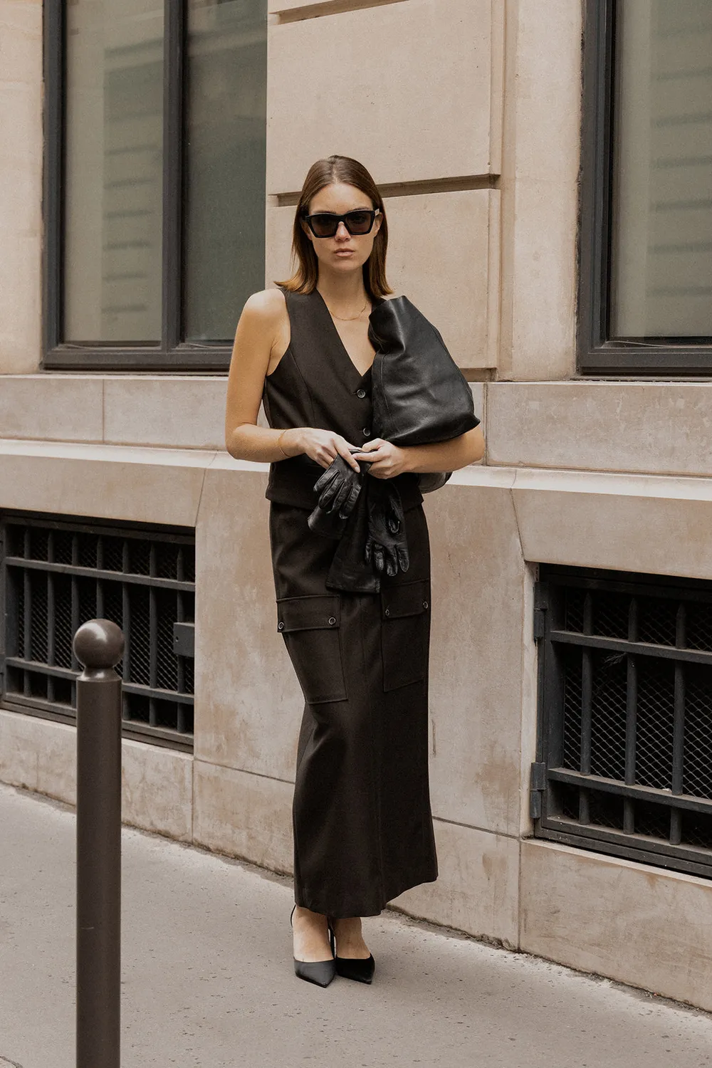Nine In The Morning Patricia midi rok chocolate wol