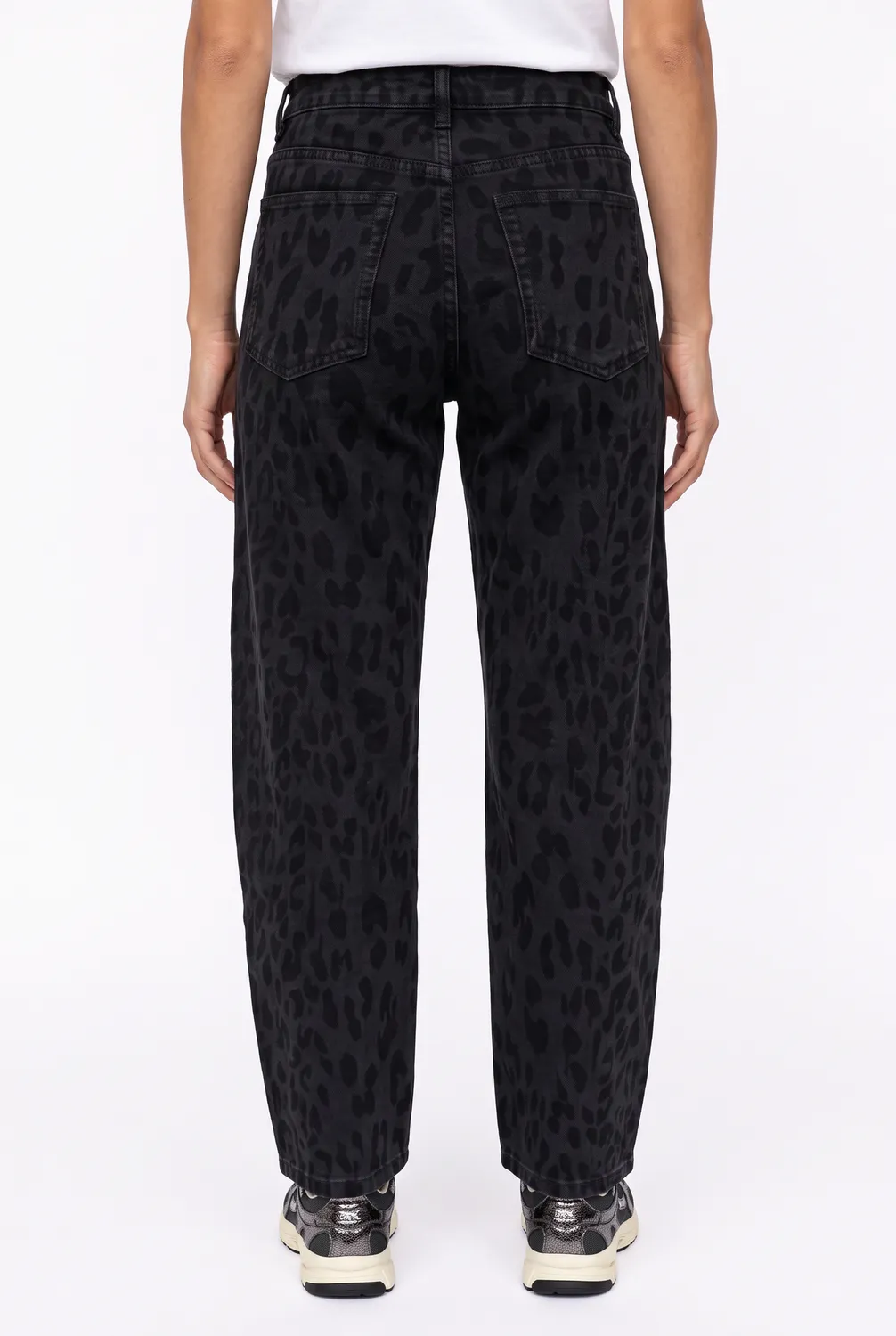 Florez Elva jeans Animal Black barrel