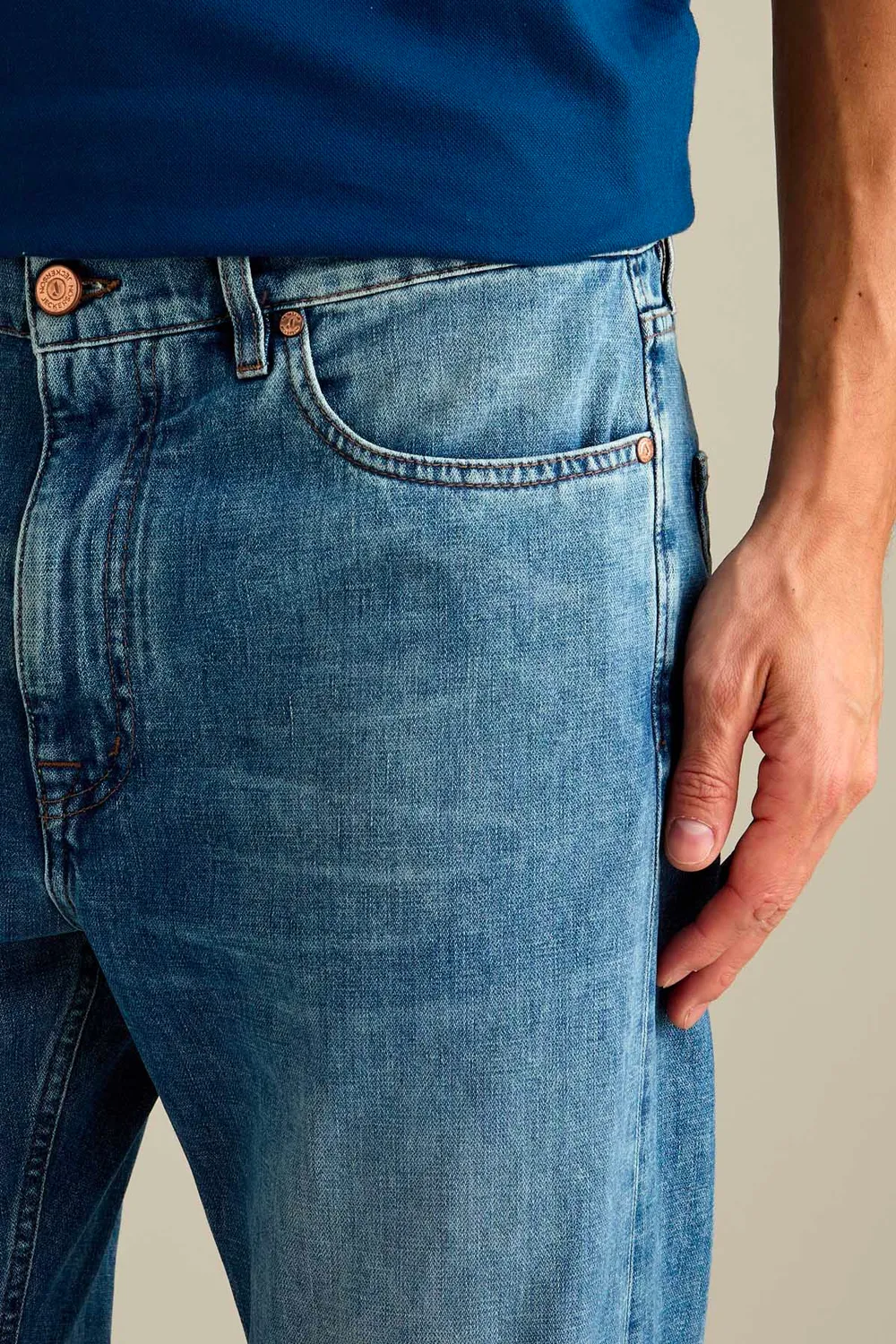 Jeckerson regular fit jeans lichtblauw vintage
