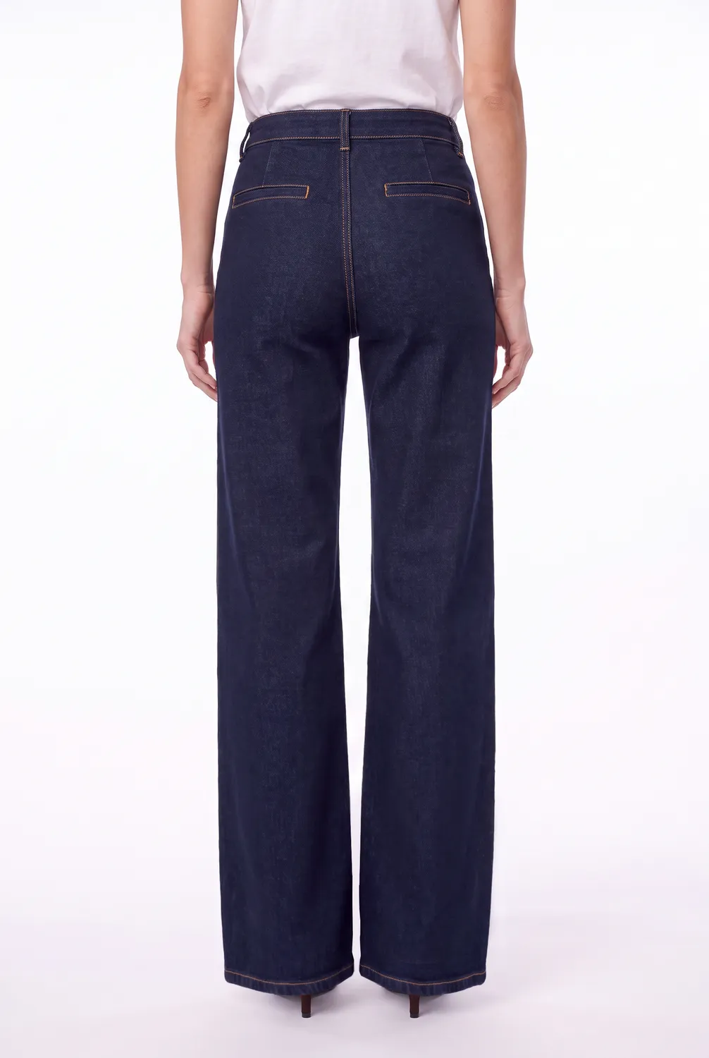 Florez Zoe straight jeans donkerblauw