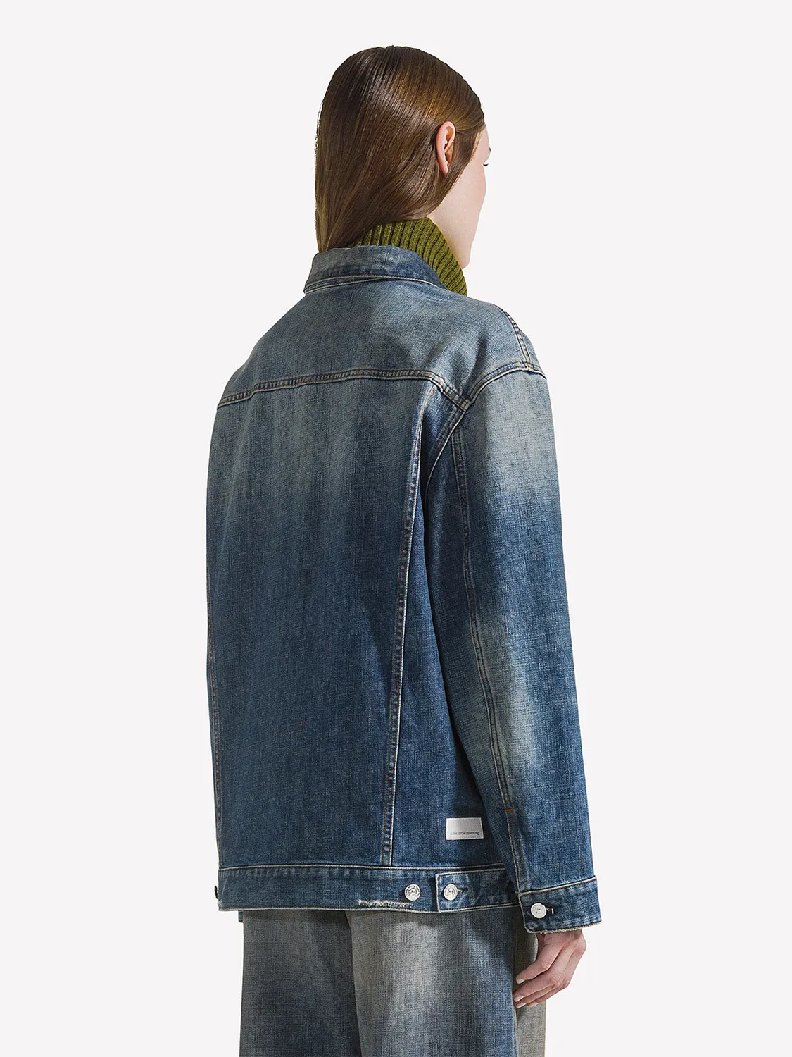 Nine In The Morning Sibi trucker spijkerjas blauw denim