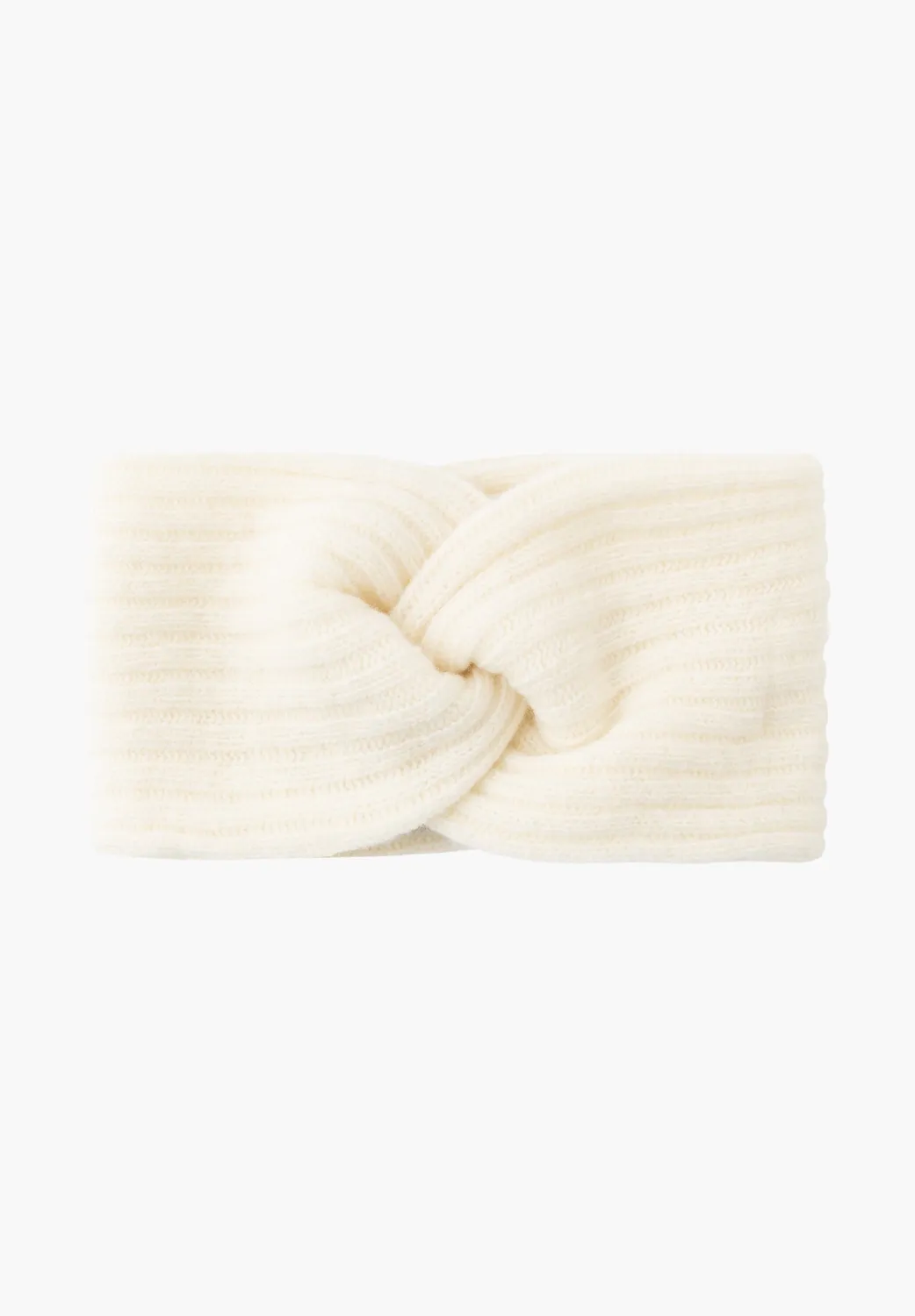 Laurie hoofdband haarband latte wol one size