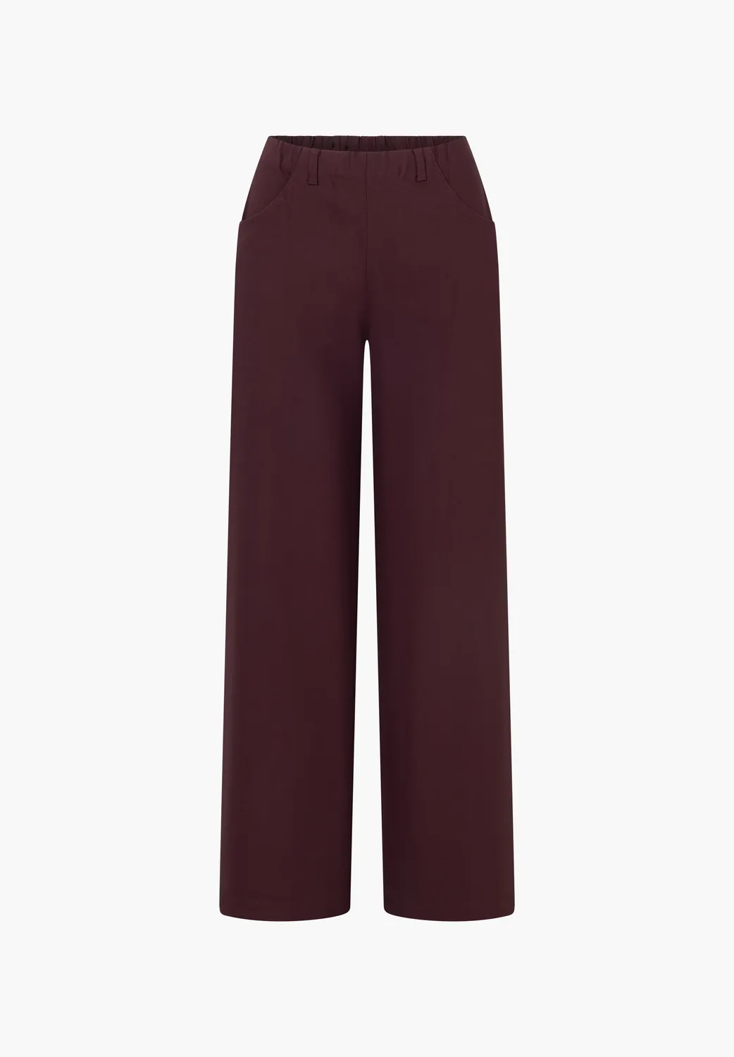 Laurie Donna Loose ML damesbroek dark plum soepel