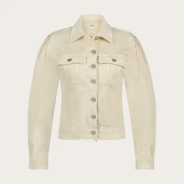 Florez Rome Jacket jasje cream stretch zilveren knopen