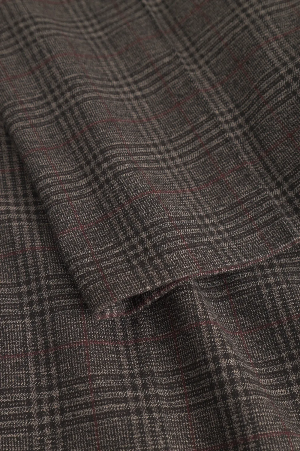 Laurie Judy Straight ML damesbroek black check ruit