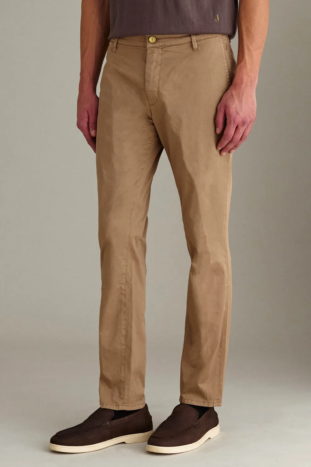 Jeckerson Jack slim chino beige gabardine stretch