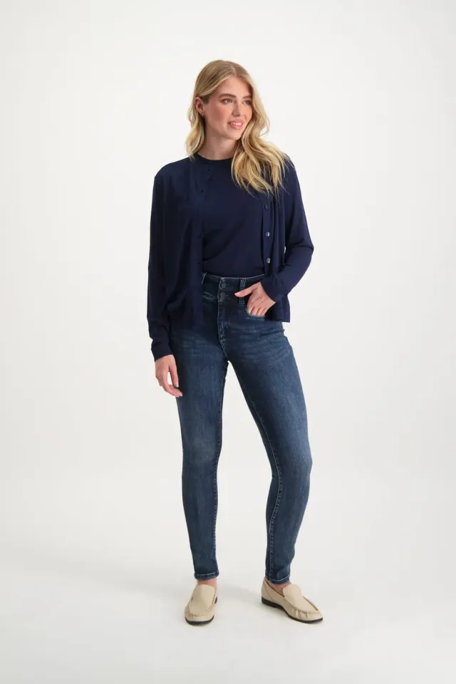 Florez Bodine Slim Fit jeans dark sky high waist