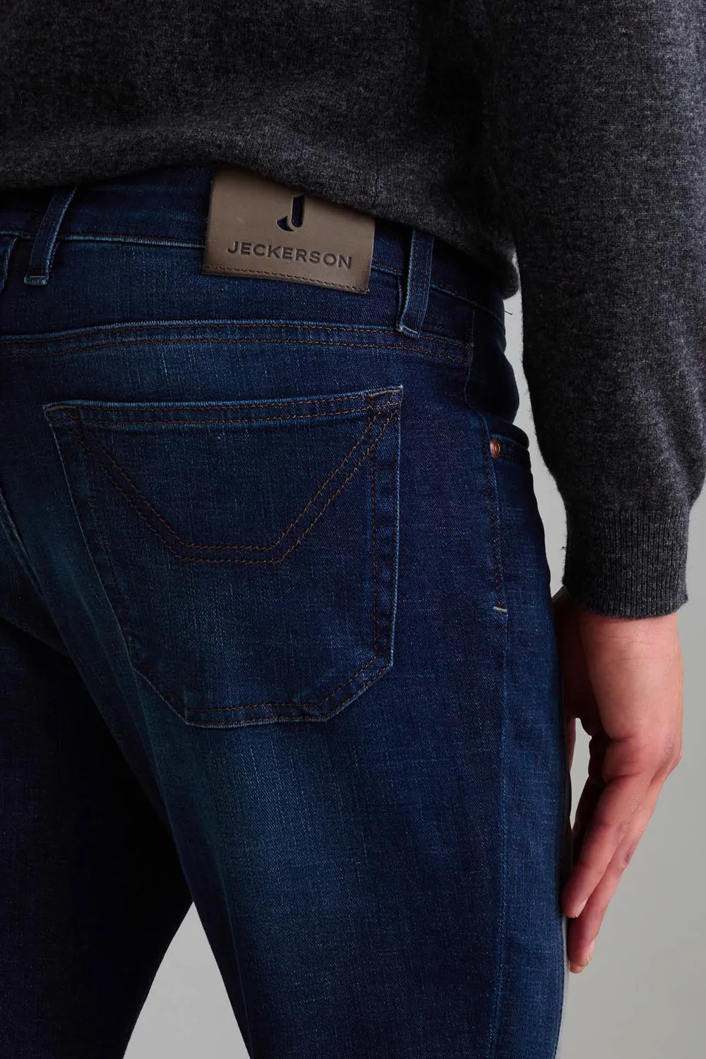 Jeckerson James skinny jeans grijs denim donker