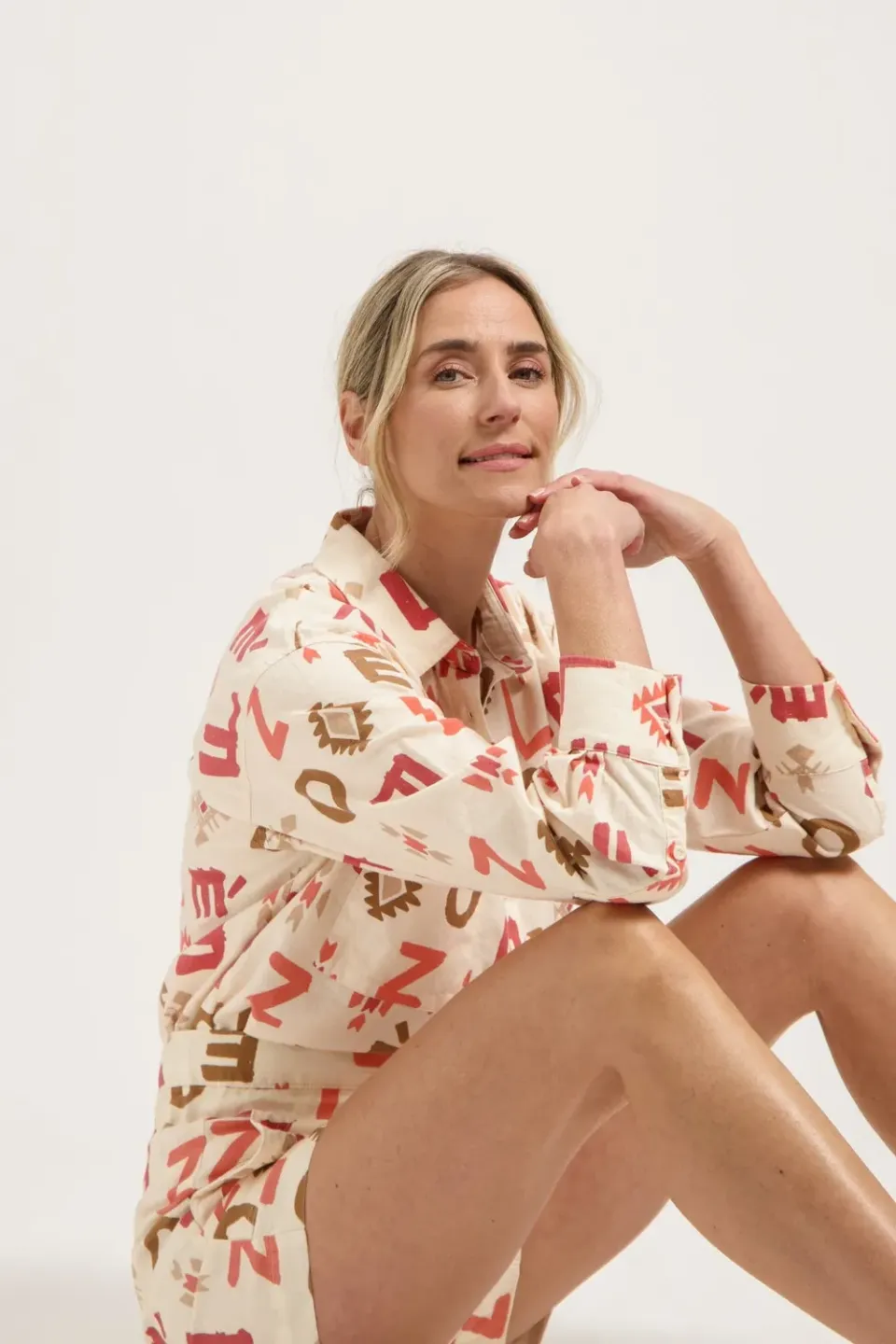 Florez Lona blouse Letter Print katoen