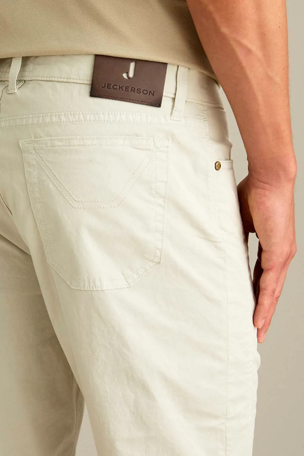 Jeckerson Jayden Slim Bermuda Ijsgrijs