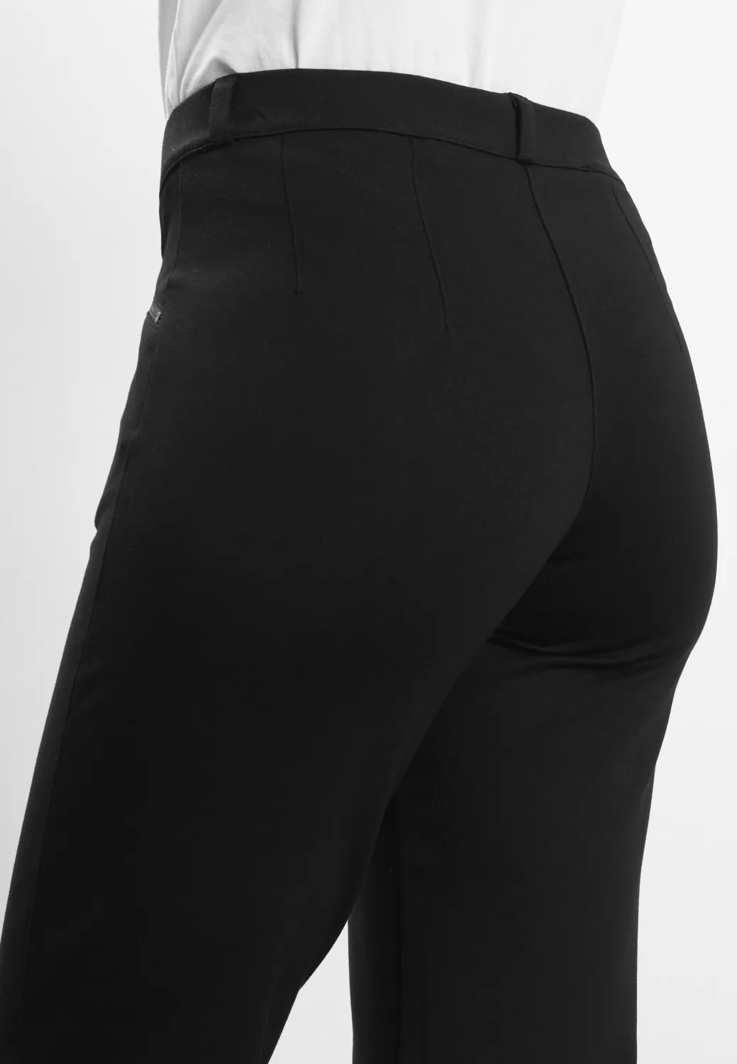 Laurie Ruby Straight SL broek zwart geborsteld
