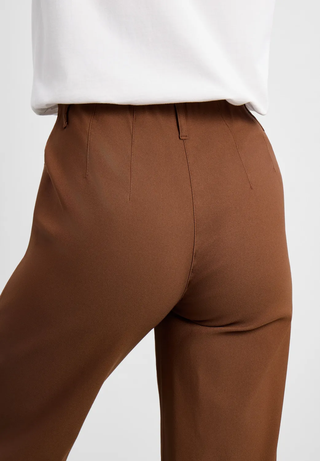 Laurie Donna Loose SL broek downtown brown