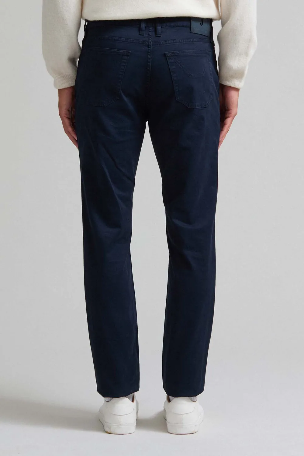 Jeckerson John slim fit broek donkerblauw gabardine