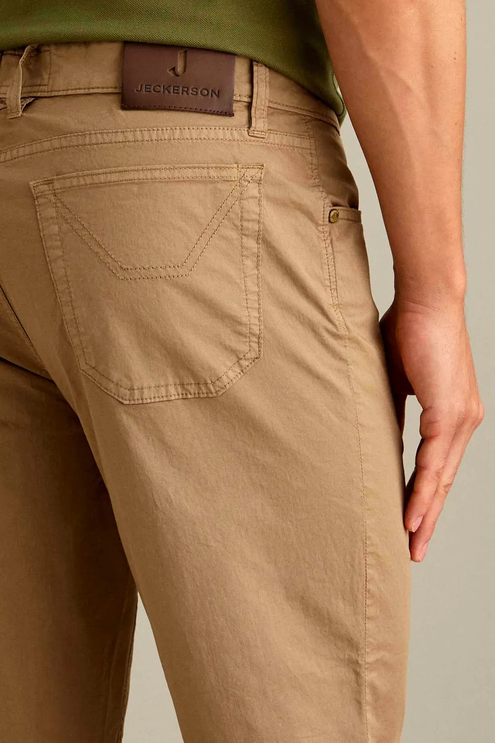 Jeckerson Jo korte broek slim fit beige cement light