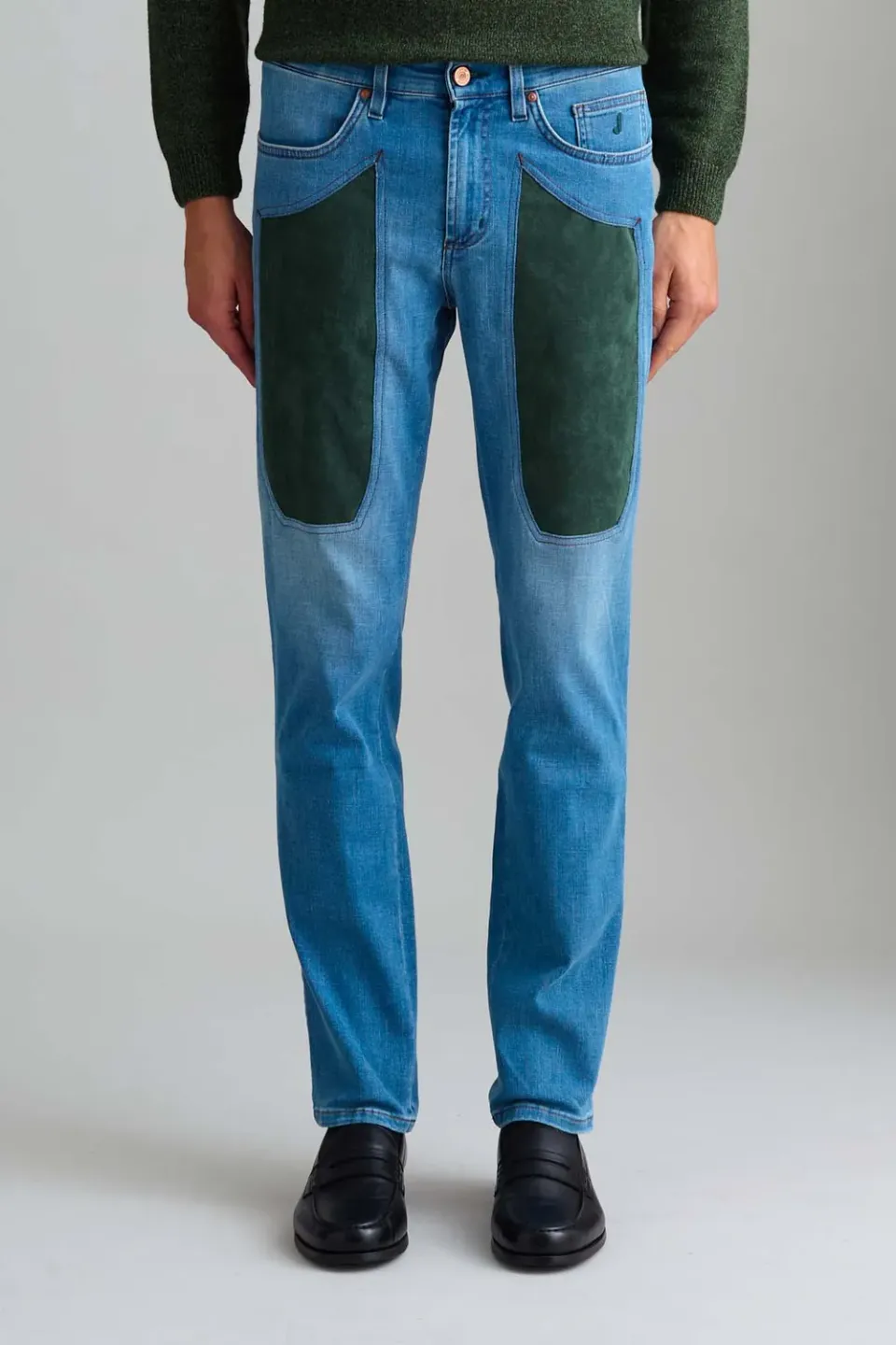 Jeckerson John Toppa Alcantara jeans slim fit lichtblauw