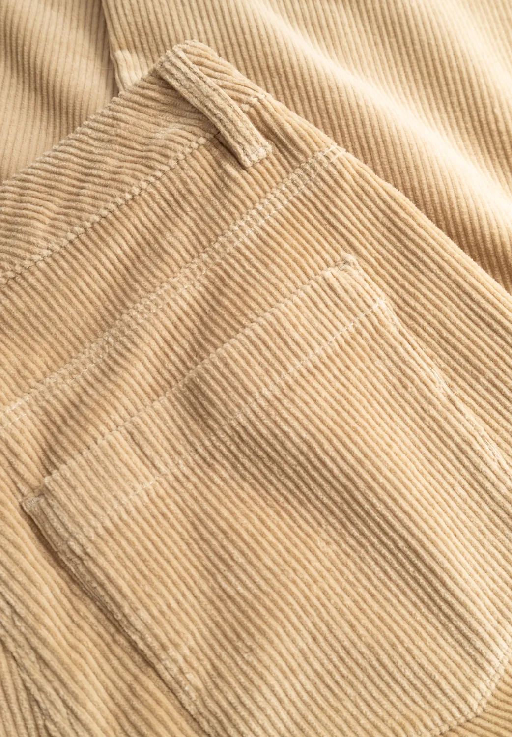 Laurie Charm Loose Corduroy ribbroek cafe latte medium