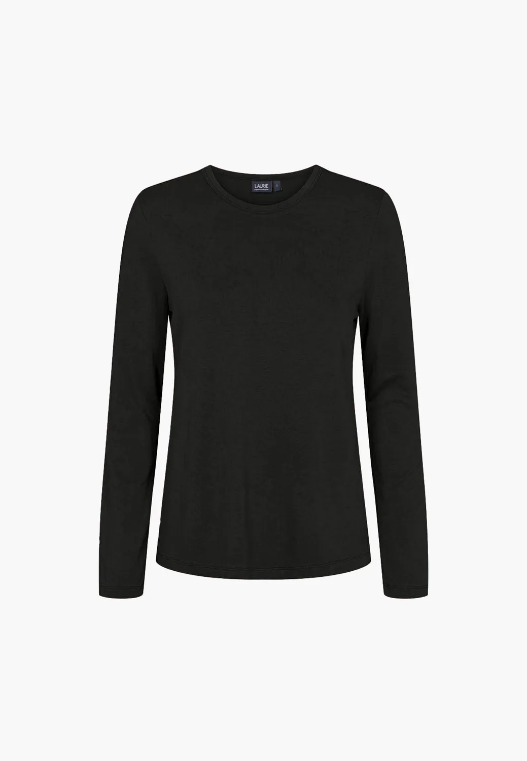 Laurie Amanda T-Shirt LS longsleeve zwart basic stretch