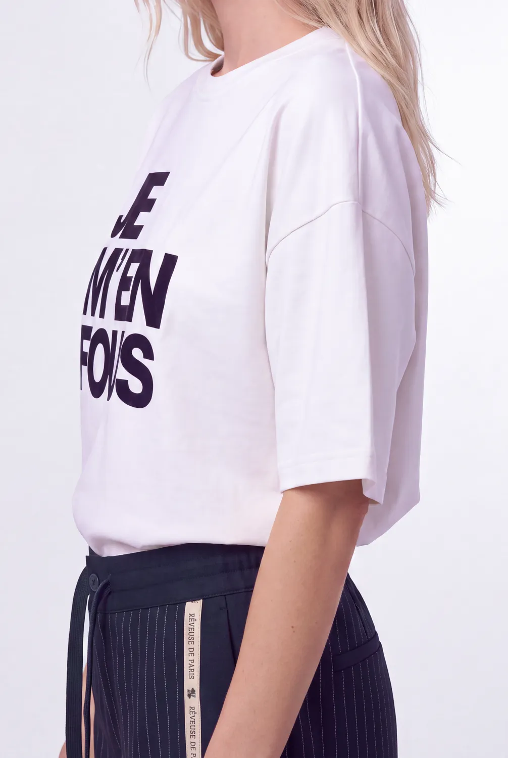 Florez Jemenfous T-shirt wit opdruk relaxed