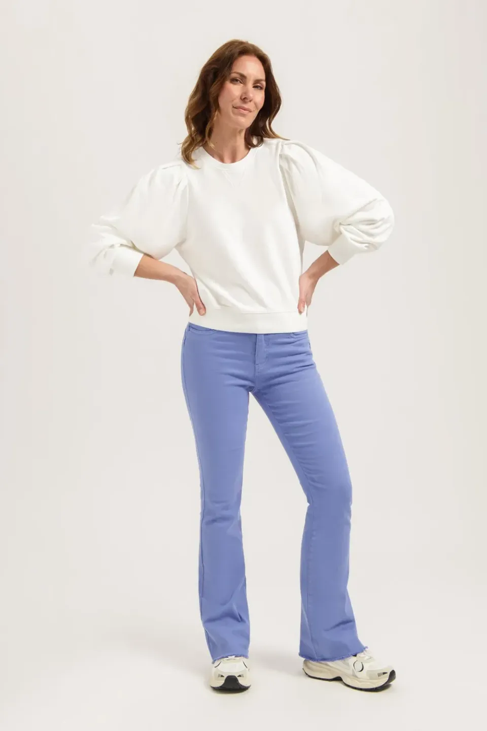 Florez Flared jeans Capri Blue five-pocket
