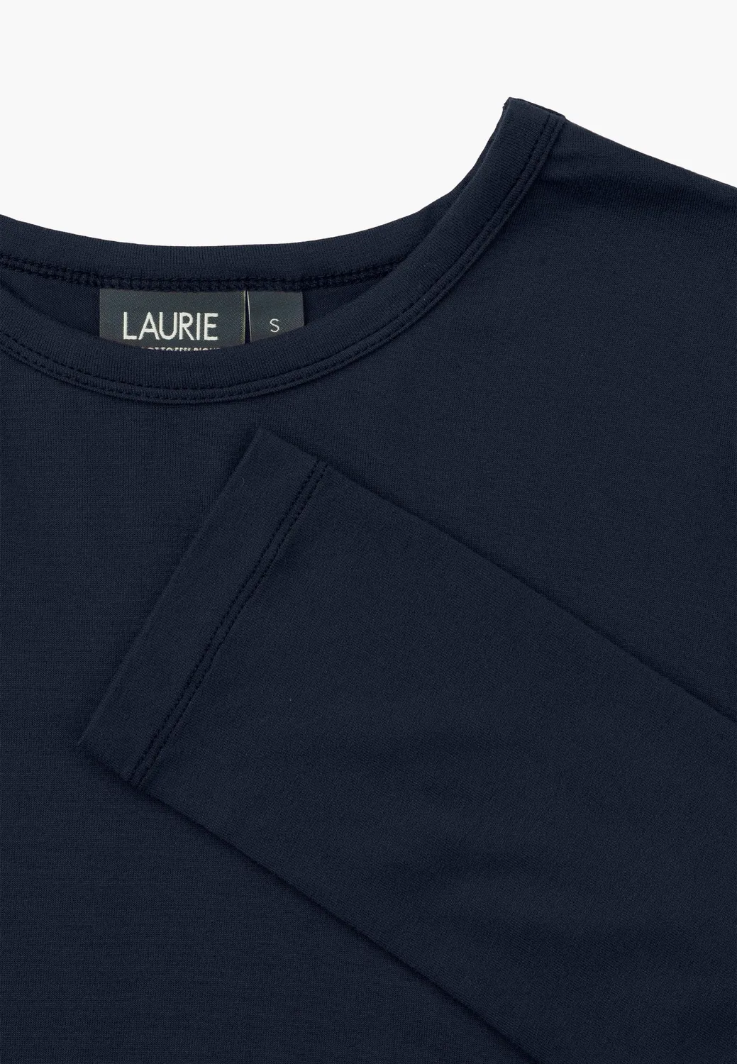 Laurie Amanda T-Shirt LS longsleeve navy viscose