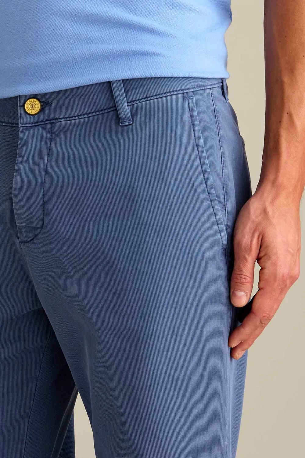 Jeckerson Jack chino slim fit blauw bretagne Tencel