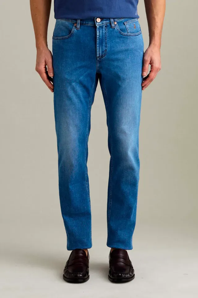 Jeckerson Jordan slim fit jeans middelblauw
