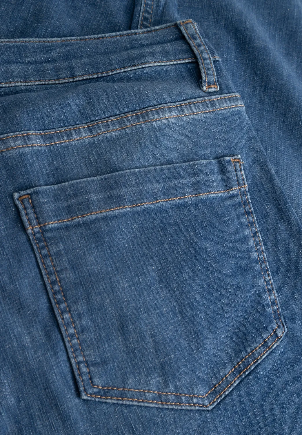 Laurie Carol Loose SL jeans Washed Blue Denim kort